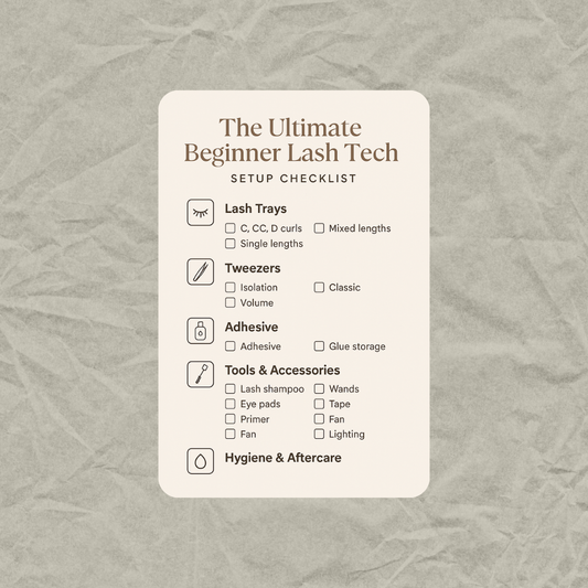 The Ultimate Beginner Lash Tech Setup Checklist – Free Download
